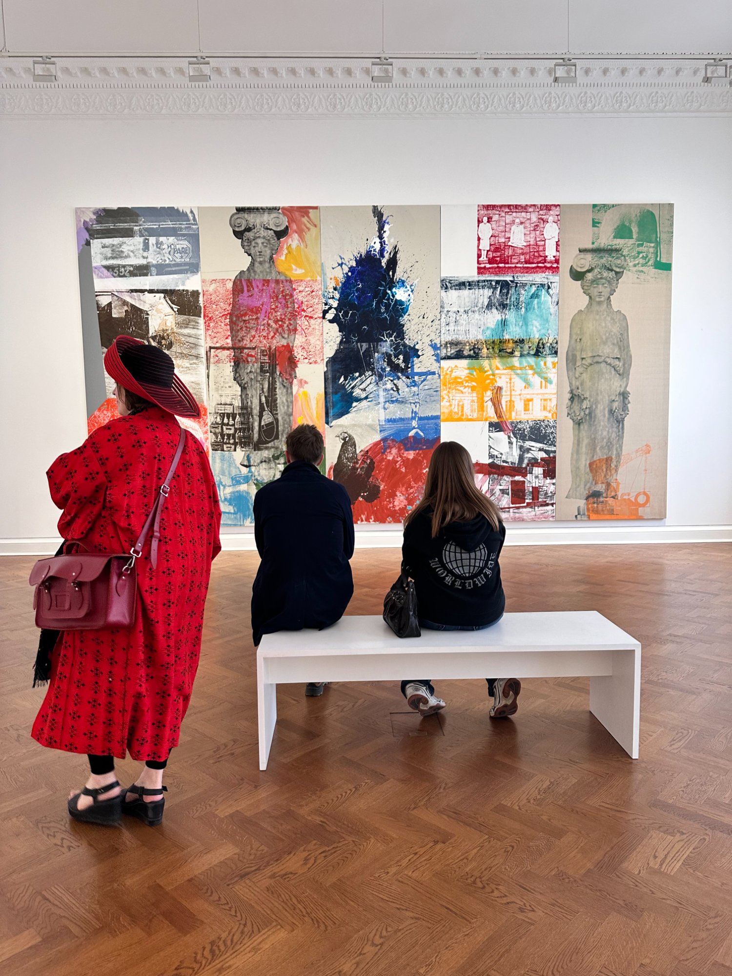 Contemporary art exhibition viewed by collectors in Seoul, South Korea